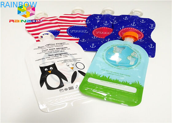 Алюминиевая фольга стоит вверх подгонянная упаковка мешка Споут печатающ пластмассу 120мл