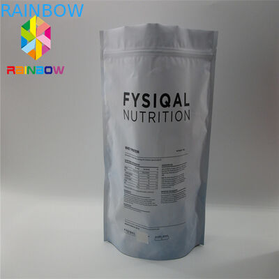 Мешки молнии Реклосабле пластиковые упаковывая двойные, который встали на сторону сумки сейфа еды штейнового золота плоские