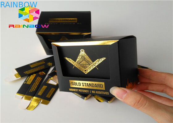 Выбитая коробка печатания бумажная упаковывая небольшой продукт товара с окном