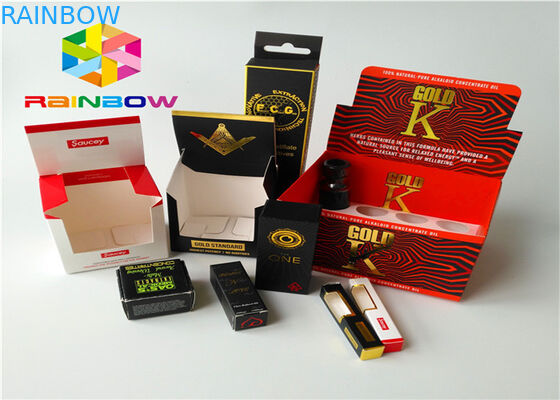 Выбитая коробка печатания бумажная упаковывая небольшой продукт товара с окном