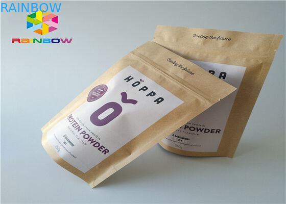 Барьер влаги Мылар алюминиевой фольги бумажных мешков бумаги Крафт подгонянный Зиплок