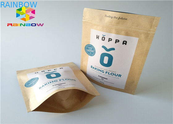 Барьер влаги Мылар алюминиевой фольги бумажных мешков бумаги Крафт подгонянный Зиплок