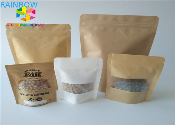 Барьер влаги Мылар алюминиевой фольги бумажных мешков бумаги Крафт подгонянный Зиплок