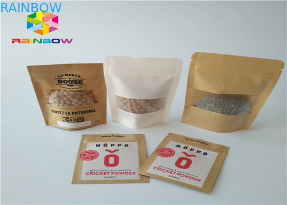 Барьер влаги Мылар алюминиевой фольги бумажных мешков бумаги Крафт подгонянный Зиплок