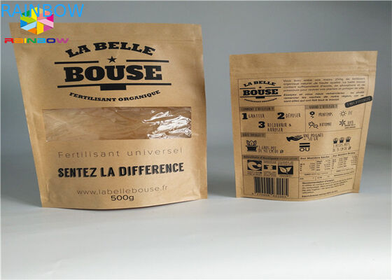 Барьер влаги Мылар алюминиевой фольги бумажных мешков бумаги Крафт подгонянный Зиплок