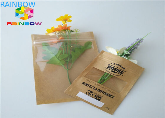 Барьер влаги Мылар алюминиевой фольги бумажных мешков бумаги Крафт подгонянный Зиплок