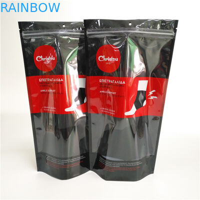 Напечатанное Зиплок нижнее белье окна полиэтиленовых пакетов ясно упаковывая черный пакет Дой для носков