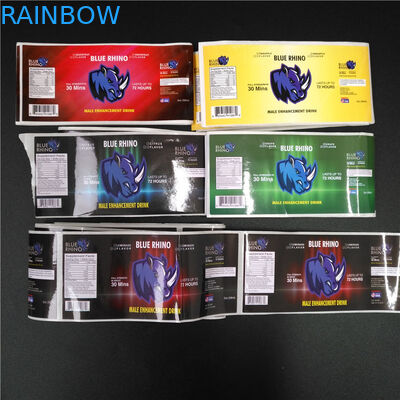 Рукав сокращения ПВК прозрачный обозначает штрихкод металлическое голографическим для коробки/бутылки таблетки