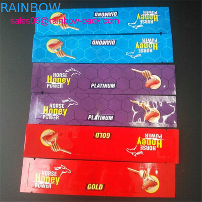 Мешок фольги саше порошка меда лошади упаковывая золотую королевскую сумку Вип Малайзии меда