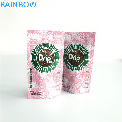 Изготовленная на заказ упаковка пластиковых мешков печатания стоит вверх сумка молнии с одним клапаном пути дегазируя