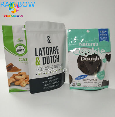 Алюминиевая фольга стоит вверх Зиплок сумки, цвет упаковки еды закуски подгонянный сумками