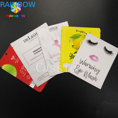 Изготовленное на заказ уплотнение сжатия кладет косметическим упаковку в мешки маски алюминиевой фольги прокатанную вакуумом лицевую