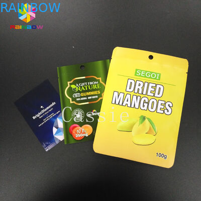 Сумки уплотнения собственной личности алюминиевой фольги пластиковые раскрывают верхнюю пестротканую небольшую упаковку хранения подарка