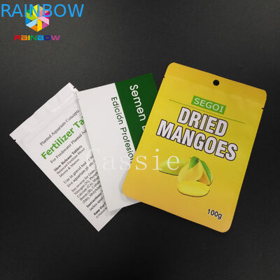 Мулти покрашенная верхняя часть пакета образца фольги Мылар сумок замка сжатия открытая для упаковки порошка