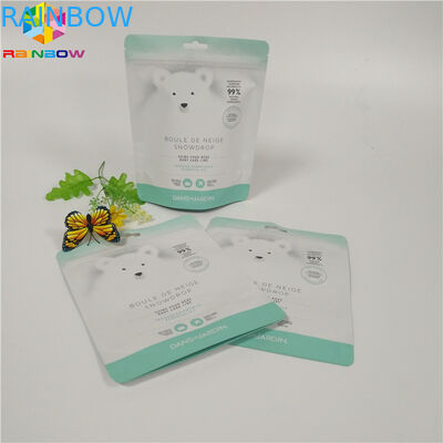 Верхняя часть молнии стоит вверх тело алюминиевой фольги соли для принятия ванны мешка фольги упаковывая Скруб сумки