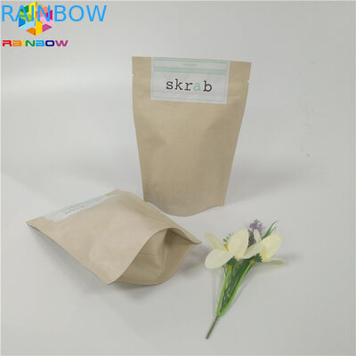 Бумажные мешки подгонянные качеством еды стоя вверх Ресиклабле тело Скруб упаковка