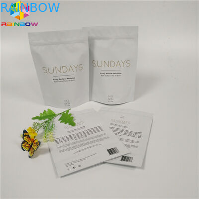 Бумажные мешки Крафт мешка замка застежка-молнии напечатанные таможней Скруб упаковывая Биодеградабле влагостойкое