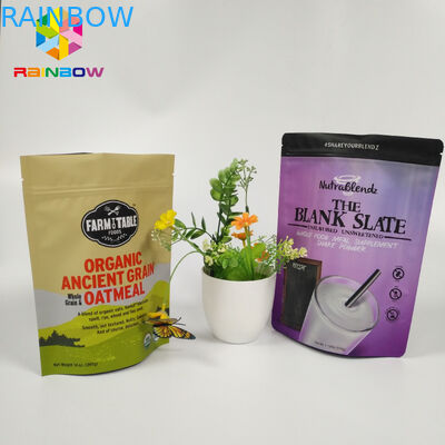 Фольга Ресеалабле сумки закуски упаковывая алюминиевая стоит вверх мешок замка застежка-молнии Дойпак