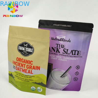 Фольга Ресеалабле сумки закуски упаковывая алюминиевая стоит вверх мешок замка застежка-молнии Дойпак