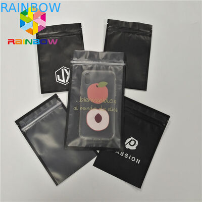 Таможня напечатала бортовой полиэтиленовый пакет уплотнения 3 для раковины телефона упаковывая с фронтом молнии и ясности