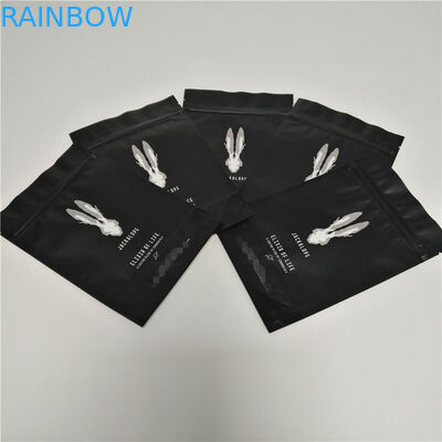 Штейновые черные фильмы упаковки еды стоят вверх логотип сумок кофе изготовленный на заказ с верхней молнией