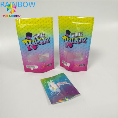 Таможня напечатала Ресеалабле Зиплок прокатанную Дойпак материальную сумку Рунтц доказательства запаха для упаковки конфеты КБД