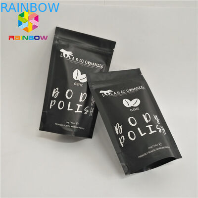 пальстик прокатанные молнией сумки кофе ясно белые стоят вверх мешок с зиплок зазубринами разрыва упаковывая для 500г 1кг 3кг