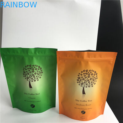 Печатание цифров стоя вверх Ресеалабле Зиплок верхние сумки кофе с клапаном 250г 500г 1кг