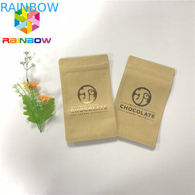 УЛЬТРАФИОЛЕТОВОЕ печатание 3 загерметизированных стороной бумажного мешка ремесла молнии для упаковки шоколадного батончика