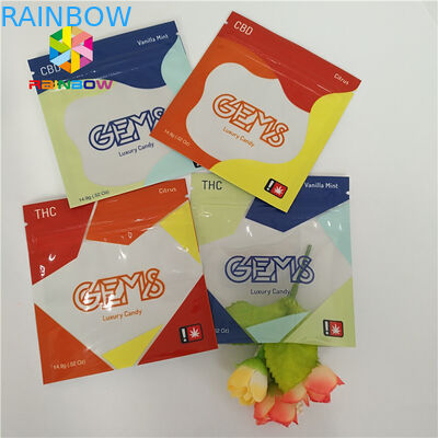 Ресеалабле травяной ладан упаковывая сторону пластикового мешка 3 загерметизированную с зазубринами разрыва молнии