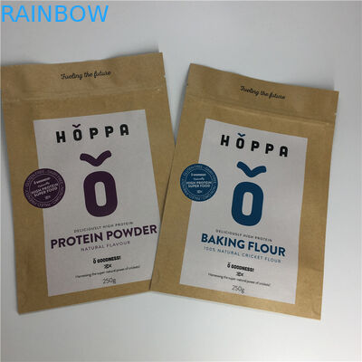 Ресеалабле косметическая упаковывая бумага Крафт алюминиевой фольги сумки стоит вверх мешки