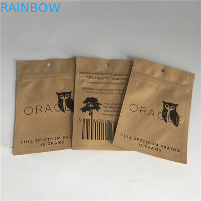 Ресеалабле косметическая упаковывая бумага Крафт алюминиевой фольги сумки стоит вверх мешки