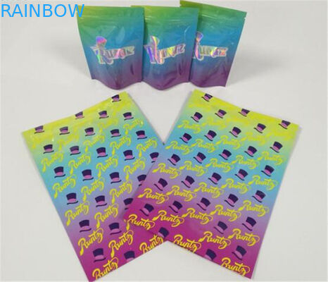 Мешки 3,5 граммов пластиковые упаковывая изготовленным на заказ напечатанный ярлыком Зиплок печений КБД Ресеалабле