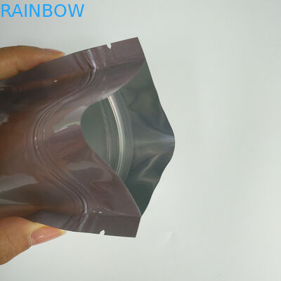 Простой серебряный цвет стоит вверх упаковка мешка молнии подгонянная сумками прокатанная