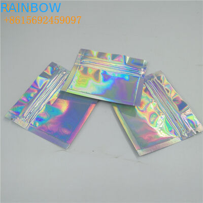 Мини напечатанная сторона 3 загерметизировала таможню мешка Мылар голографической сумки макияжа Зиплок