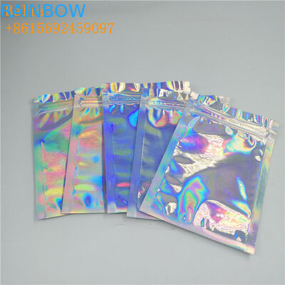 Мини напечатанная сторона 3 загерметизировала таможню мешка Мылар голографической сумки макияжа Зиплок