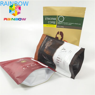 Прокатанные мешки материальной еды пластиковые упаковывая алюминиевую фольгу с клапаном