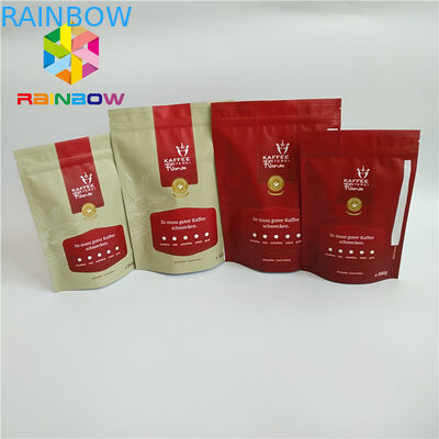 Прокатанные мешки материальной еды пластиковые упаковывая алюминиевую фольгу с клапаном