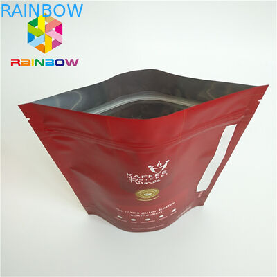 Прокатанные мешки материальной еды пластиковые упаковывая алюминиевую фольгу с клапаном