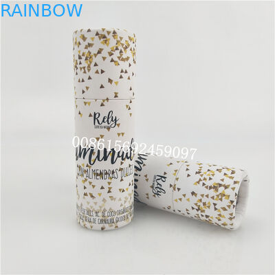 Подгонянный вокруг коробок подарка упаковывая, коробка цилиндра упаковывая бумагу Крафт для конфеты