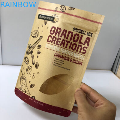 Кофейные зерна упаковывая подгонянную толщину бумажных мешков 120-180 Мик с печатанием логотипа