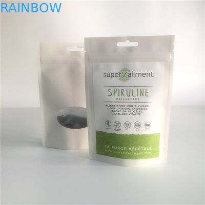 Ресеалабле подгонянные бумажные мешки стоят вверх печатание Гравуре мешков с ясным окном