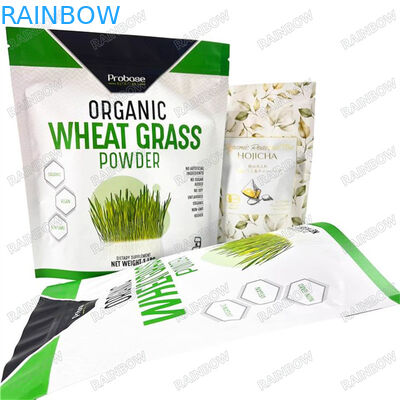 Экологически чистые бумажные пакеты из крафт-бумаги из пластмассового материала с замкнутым рюкзаком с логотипом