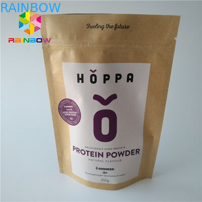 Мешка фольги Эко бумага ремесла Крафт качества еды дружелюбного упаковывая Зиплок напечатанная логотипом