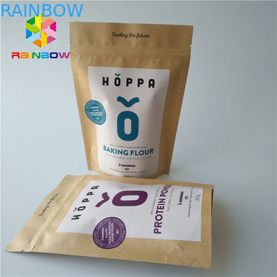 Мешка фольги Эко бумага ремесла Крафт качества еды дружелюбного упаковывая Зиплок напечатанная логотипом