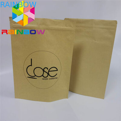 Эко- дружелюбная жара бумажной коробки еды упаковывая - загерметизируйте Зиплок клапан для кофейного зерна