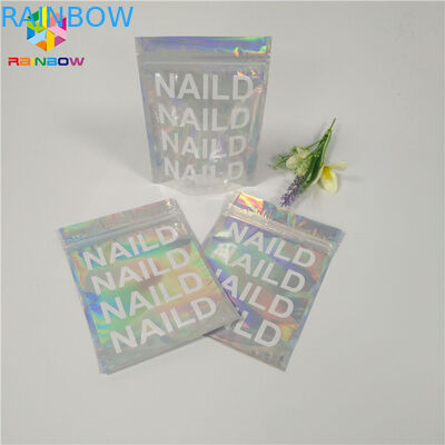 Жара - материал Мылар ясного Холограм сумки уплотнения косметический упаковывая Зиплок плоский пластиковый