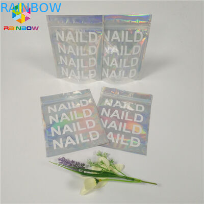 Жара - материал Мылар ясного Холограм сумки уплотнения косметический упаковывая Зиплок плоский пластиковый