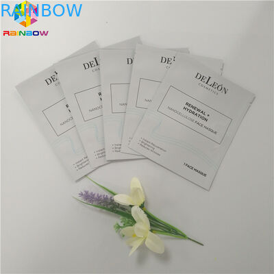 Пакет маски уплотнения сторон упаковки 3 сумки пластиковой косметики алюминиевой фольги упаковывая лицевой