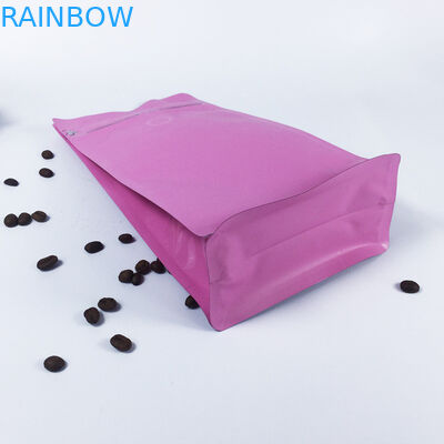 Подгонянный стойте вверх кофе Гуссет сумок мешка молнии бортовой упаковывая цвет КИМК